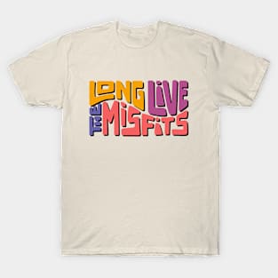 Long Live The Misfits Word Art T-Shirt